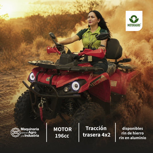 Cuatrimoto 196cc MTR HAMMER 200L Rin Hierro