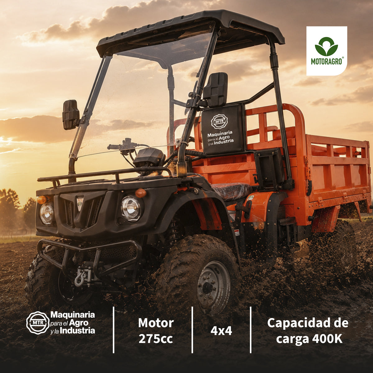 Cuatrimoto Todo Terreno 4x4 Motoragro